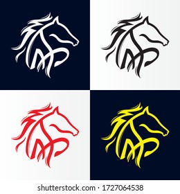 illustration vector graphic of The horse is jumping perfect for company logo and luxury