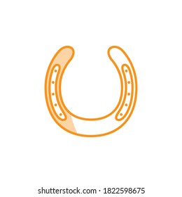 Illustration Vector graphic of horseshoe icon. Fit for lucky, fortune, success, farm, mascot etc.
