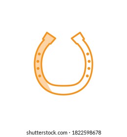 Illustration Vector graphic of horseshoe icon. Fit for lucky, fortune, success, farm, mascot etc.