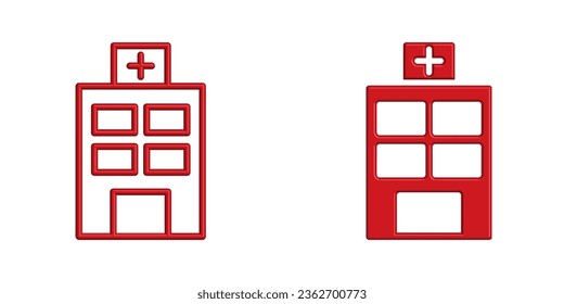 Illustration Vector Graphic of Hospital icon