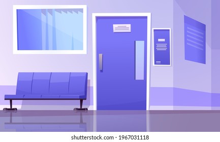 Illustration vector graphic of hospital waiting room. Perfect for logos, web pages, health themed banners.