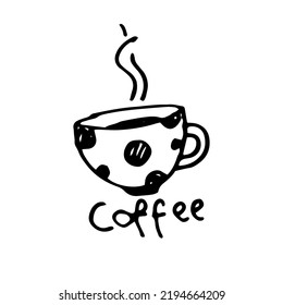 Illustration vector graphic of hot coffee cartoon 