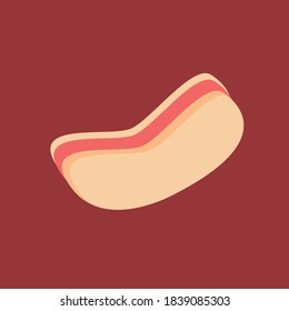 illustration vector graphic of hotdog. 