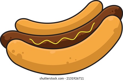 Illustration vector graphic of hotdog good for your business restaurant