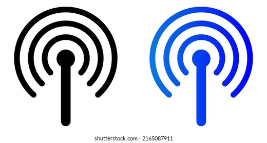 Vektorgrafik der Illustration des Hotspot-Symbols