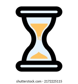 Vektorgrafik von Illustration, Stundenglaszeit, Stundensymbol