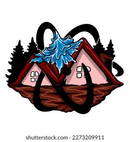 Illustration vector graphic of HOUSE CLEAN WASH suitable for logo product also for design merchandise

