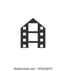 Illustration Vector Graphic of House Film Logo. Perfect to use for Technology Company