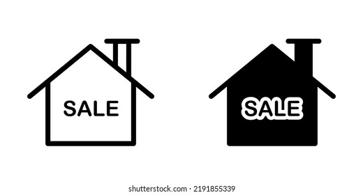 Ilustración Gráfico vectorial del icono de la casa. Apto para casa, residencial, inmobiliario, negocios, etc.