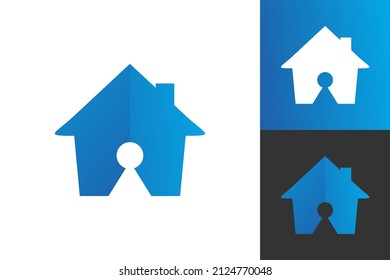 Illustration Vector Graphic of House Lock Logo. Perfect to use for Technology Company