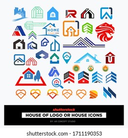 illustration vector graphic HOUSE OF LOGO OR HOUSE ICONS
perfect for your business company 
