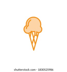 Illustration Vector graphic of ice cream icon template