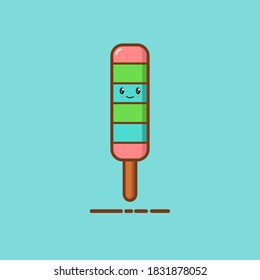 VECTOR DE ILUSTRACIÓN GRÁFICO DE CREMA DE HIELO