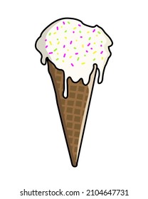 Illustration vector graphic of Ice Cream