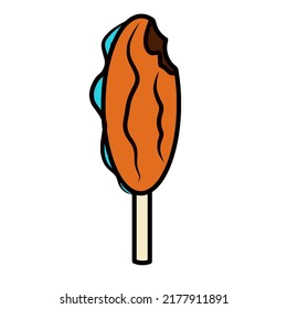 Illustration vector graphic of ice cream.Fit for promotion of children's food products
