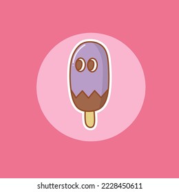 illustration vector graphic ice cream perfect for brand logos, food posters, food flyers, food advertisements, and design 