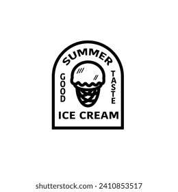 illustration vector graphic ice cream illustration for logo, design, template, element, etc