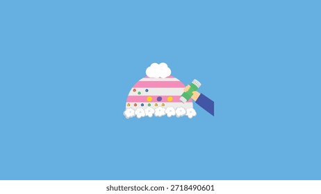 Illustration vector graphic of ice cream. Perfect to use for T-shirt, poster or print.