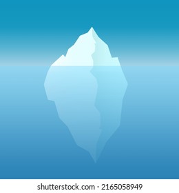 Illustration vector graphic of iceberg.
