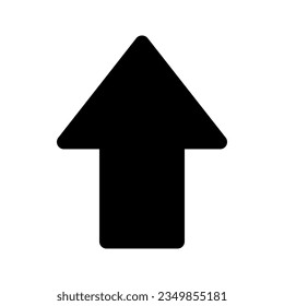 Illustration vector graphic icon of Arrow. Solid Style Icon. Shape Themed Icon. Vector illustration isolated on white background. Perfect for website or application design.