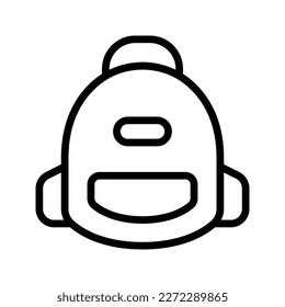 Illustration vector graphic icon of Bag. Line style icon. Vector illustration isolated on white background. Perfect for website or application design.