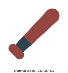 Icono gráfico vectorial de ilustración de Bat de Béisbol. Icono de estilo plano. Icono Temático Deportivo. Ilustración vectorial aislada en fondo blanco. Perfecto para el diseño de sitios web o aplicaciones.
