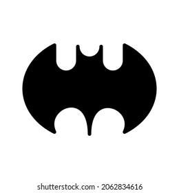 Illustration vector graphic icon of Bat. Solid Style Icon. Halloween Themed Icon. Vector illustration isolated on white background. Perfect for website or application design.