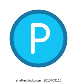 Icono gráfico vectorial de ilustración de la moneda de Botswana Pula. Icono de estilo de línea relleno. Ilustración vectorial aislada en fondo blanco. Perfecto para el diseño de sitios web o aplicaciones.