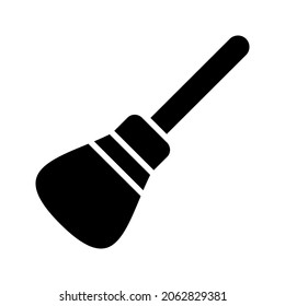 Illustration vector graphic icon of Broomstick. Solid Style Icon. Halloween Themed Icon. Vector illustration isolated on white background. Perfect for website or application design.