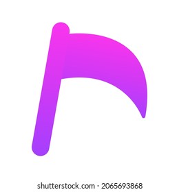 Illustration vector graphic icon of Death Scythe. Gradient Style Icon. Halloween Themed Icon. Vector illustration isolated on white background. Perfect for website or application design.