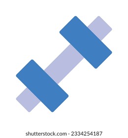 Illustration vector graphic icon of Dumbbell. Flat Style Icon. Sport Themed Icon. Vector illustration isolated on white background. Perfect for website or application design.