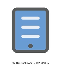 Illustration vector graphic icon of Ebook Readers. Flat Style Icon. Computer And Device Themed Icon. Vector illustration isolated on white background. Perfect for website or application design.