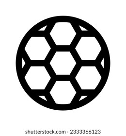Illustration vector graphic icon of Football. Outline Style Icon. Sport Themed Icon. Vector illustration isolated on white background. Perfect for website or application design.