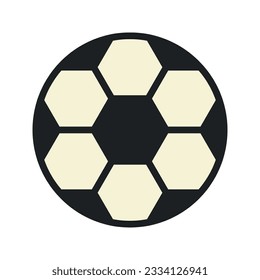Illustration vector graphic icon of Football. Flat Style Icon. Sport Themed Icon. Vector illustration isolated on white background. Perfect for website or application design.