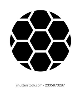 Illustration vector graphic icon of Football. Solid Style Icon. Sport Themed Icon. Vector illustration isolated on white background. Perfect for website or application design.