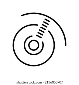 illustration vector graphic of icon front wheel vespa, perfect for template or objects with editable 