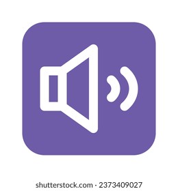 Illustration vector graphic icon of Full Volume. Flat Style Icon. Multimedia Themed Icon. Vector illustration isolated on white background. Perfect for website or application design.