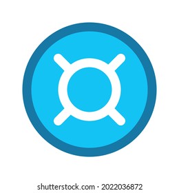 Illustration vector graphic icon of Generic currency. Filled line style icon. Vector illustration isolated on white background. Perfect for website or application design.