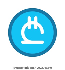 Illustration vector graphic icon of Georgia Lari currency. Filled line style icon. Vector illustration isolated on white background. Perfect for website or application design.