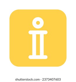 Illustration vector graphic icon of Information. Flat Style Icon. Multimedia Themed Icon. Vector illustration isolated on white background. Perfect for website or application design.