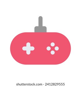 Icono gráfico vectorial de ilustración de Joystick. Icono de estilo plano. Icono Temático De Equipo Y Equipo. Ilustración vectorial aislada en fondo blanco. Perfecto para el diseño de sitios web o aplicaciones.