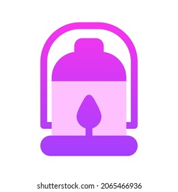 Illustration vector graphic icon of Lantern. Gradient Style Icon. Halloween Themed Icon. Vector illustration isolated on white background. Perfect for website or application design.