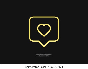 illustration vector graphic of icon LIKE with style minimalist