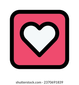 Icono gráfico vectorial de ilustración de Like. Icono de estilo de línea relleno. Icono de tema multimedia. Ilustración vectorial aislada en fondo blanco. Perfecto para el diseño de sitios web o aplicaciones.
