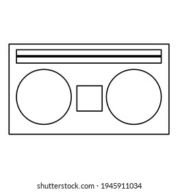Illustration vector graphic icon or logo of radio