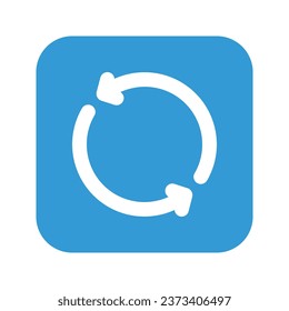 Illustration vector graphic icon of Loop. Flat Style Icon. Multimedia Themed Icon. Vector illustration isolated on white background. Perfect for website or application design.