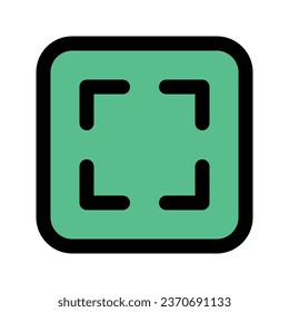 Illustration vector graphic icon of Maximize. Filled Line Style Icon. Multimedia Themed Icon. Vector illustration isolated on white background. Perfect for website or application design.