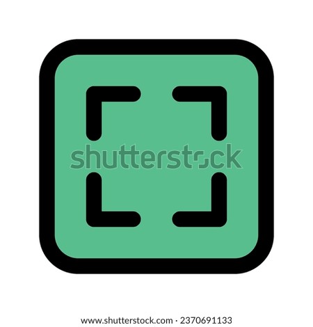 Illustration vector graphic icon of Maximize. Filled Line Style Icon. Multimedia Themed Icon. Vector illustration isolated on white background. Perfect for website or application design.