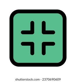 Illustration vector graphic icon of Minimize. Filled Line Style Icon. Multimedia Themed Icon. Vector illustration isolated on white background. Perfect for website or application design.