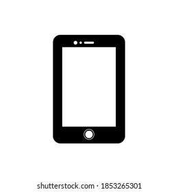 Ilustración vectorial gráfico de un icono de teléfono móvil. Diseño plano conceptual. Perfecto para ícono, afiche, banner, web, etiqueta, signo, símbolo, tarjeta, plantilla, etc.